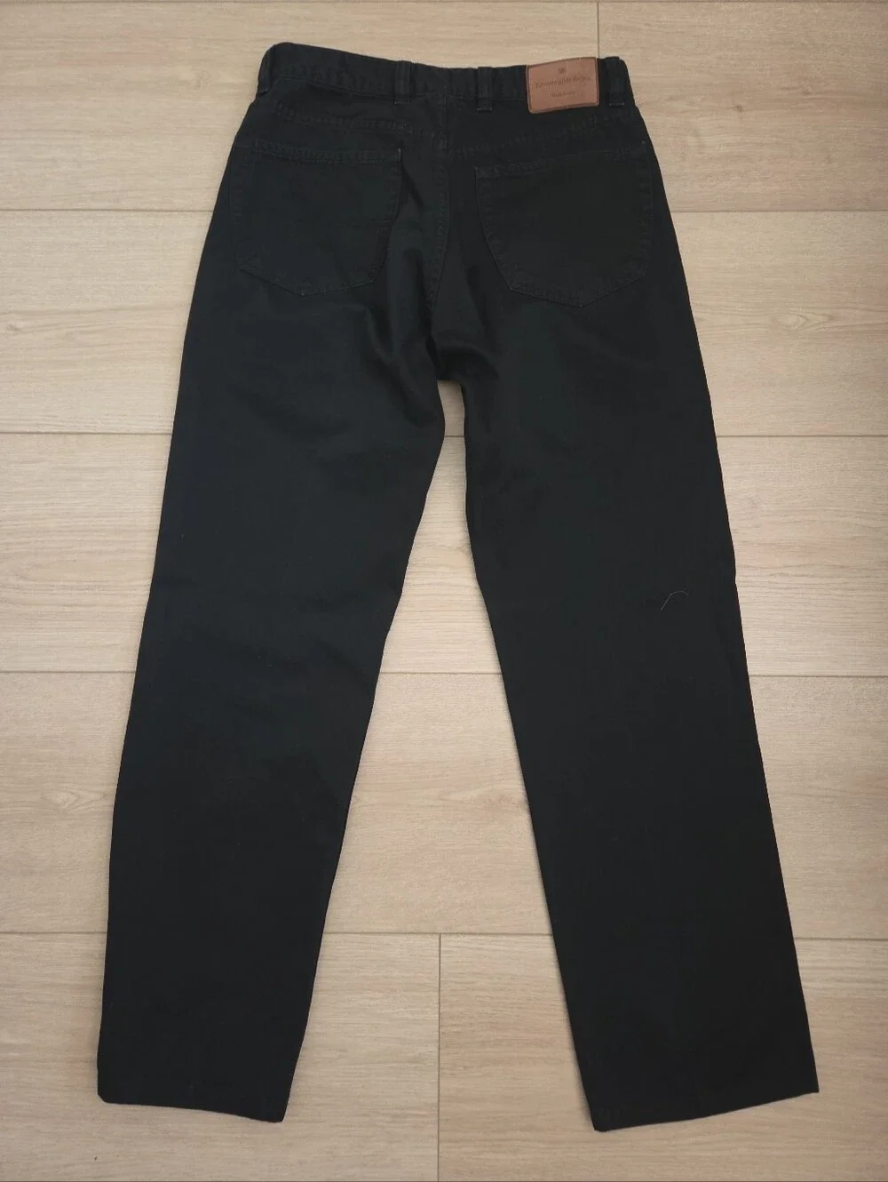 Zegna Men’s City Jeans Black Size 32 X 30 Cotton Italy